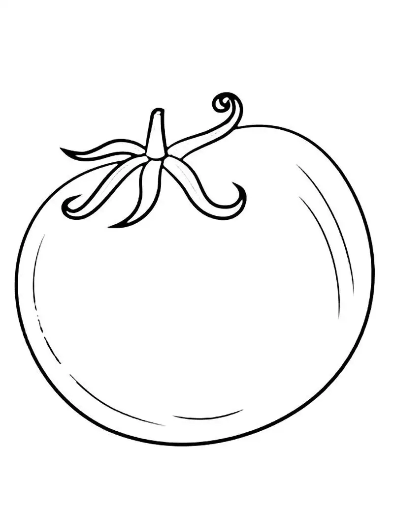 Tranh tô màu cà chua cho bé mầm non khơi gợi sự sáng tạo tự nhiên