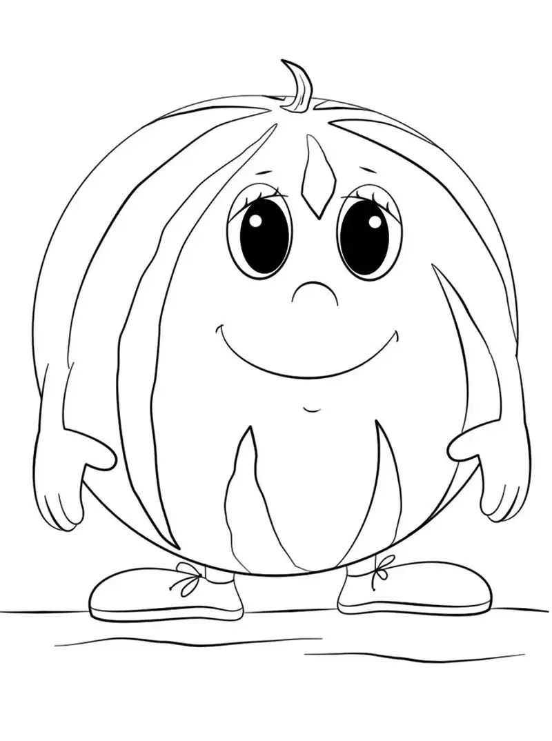 Khám phá dưa hấu tô màu sinh động vui nhộn cho bé