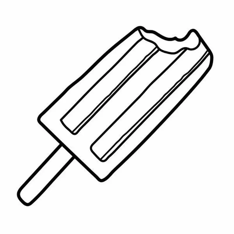 Tranh tô màu que kem cute cho bé