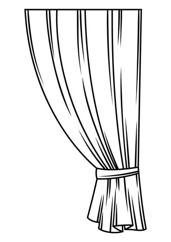 Thỏa sức tô sáng với hình tô màu rèm cửa nhiều chi tiết hấp dẫn