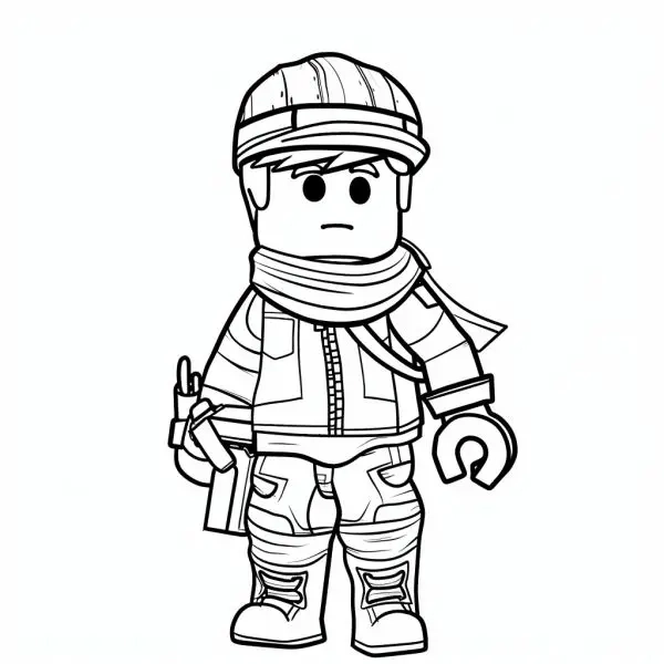 Khám phá tranh tô màu Roblox cho bé hấp dẫn và thú vị