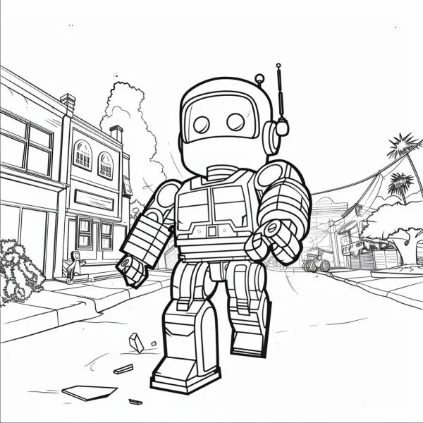 Chọn tranh tô màu Roblox cho trẻ em dễ thương thỏa sức tô