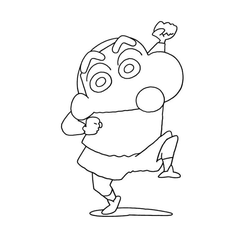 Thỏa sức sáng tạo với tranh tô màu vẽ shin cậu bé bút chì cute