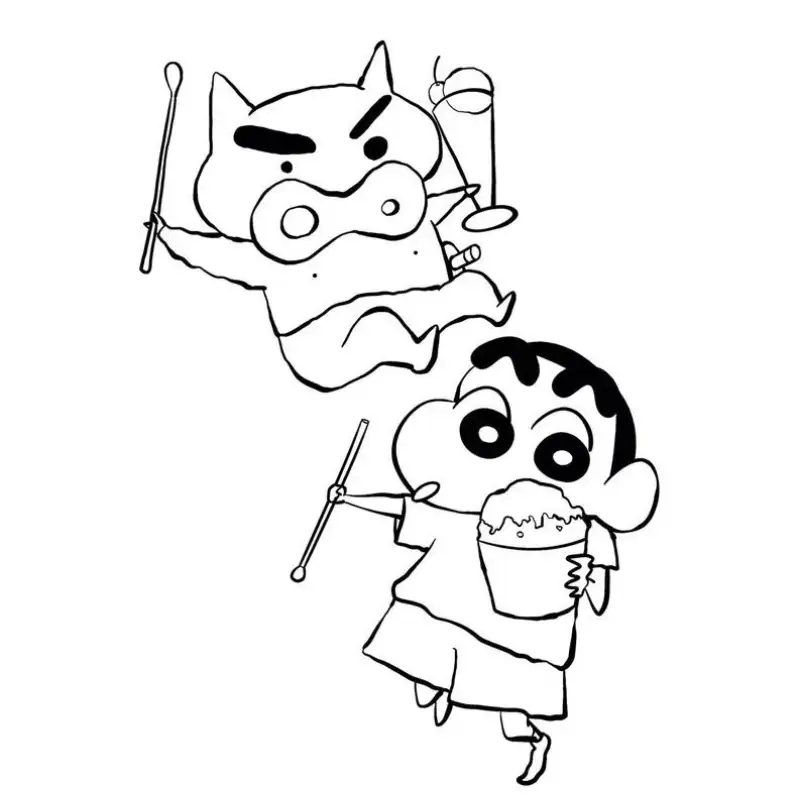 Giúp bé vui học với bộ cu shin tô màu độc đáo