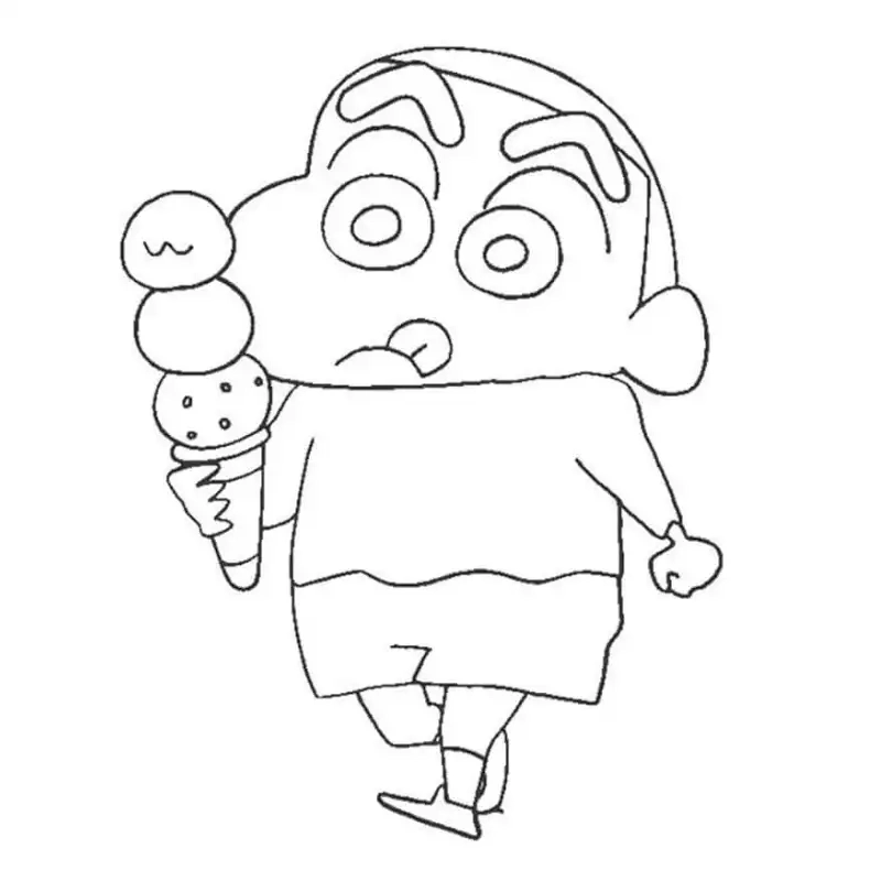 Khám phá thế giới tranh tô màu shin hoạt hình vui nhộn