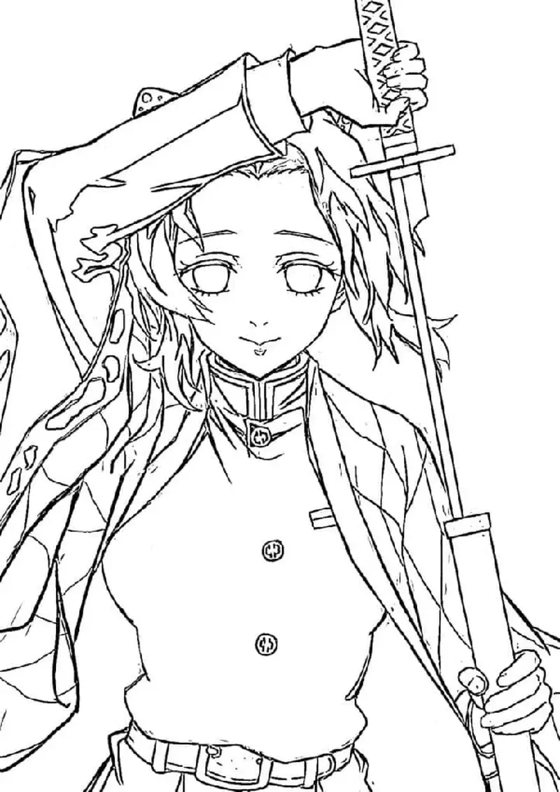 Tranh tô màu Shinobu cho bé tạo niềm vui sáng tạo