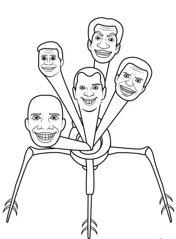 Bé sẽ mê tranh tô màu Skibidi Toilet cho bé