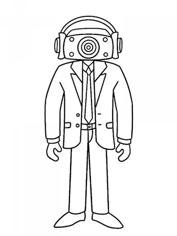 Bé thích mê tranh tô màu Quái Vật Bồn Cầu