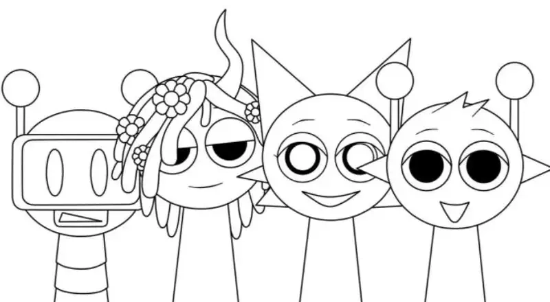 Tranh tô màu Sprunki là như thế nào