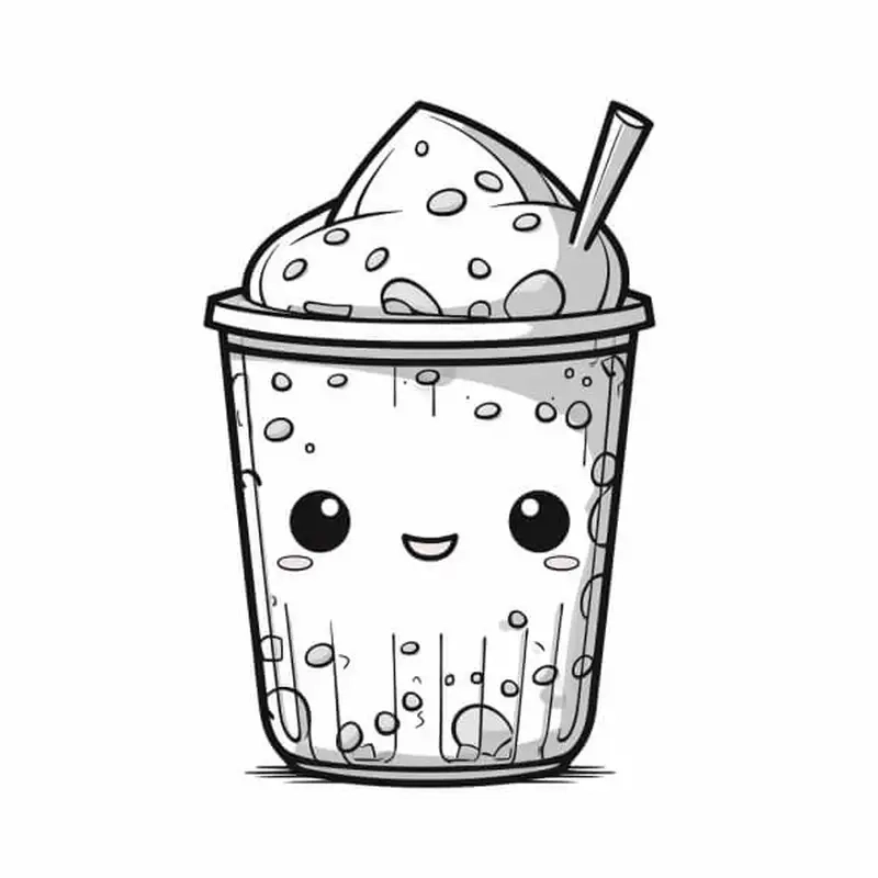 Thỏa sức sáng tạo với ly trà sữa tô màu dễ thương