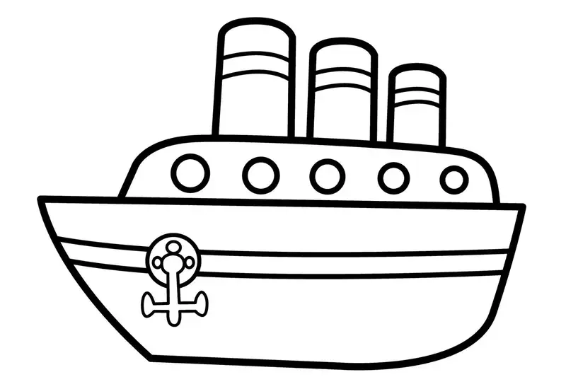 Tạo tác phẩm riêng từ tranh rỗng tô màu tàu thủy