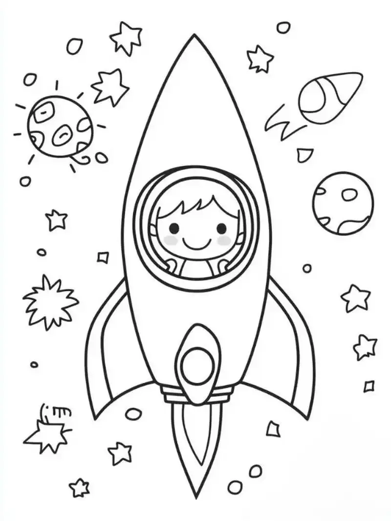 Thưởng thức niềm vui với tô màu tên lửa