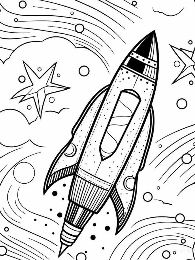 Trải nghiệm sáng tạo cùng tên lửa tô màu