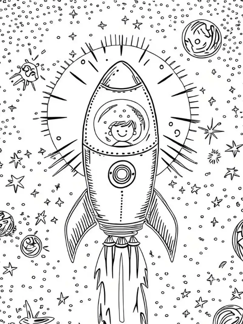 Thử sức cùng vẽ tranh tên lửa đầy sáng tạo