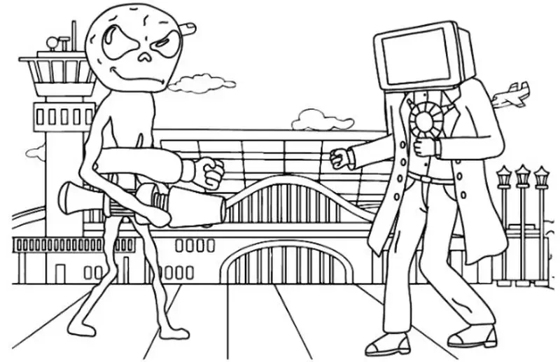 Thử thách sáng tạo với tranh tô màu Titan TV Man V3