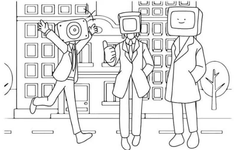 Khám phá sức mạnh cùng tranh tô màu Titan TV Man V2