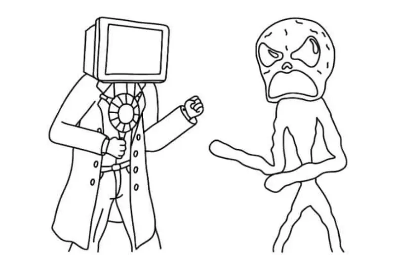 Giúp bé học màu sắc với tranh tô màu Titan TV Man cho bé