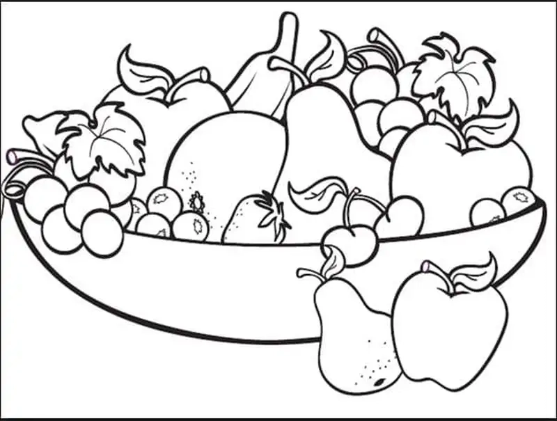Thỏa sức sáng tạo với hình trái cây tô màu sinh động