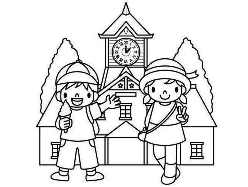 Khơi nguồn sáng tạo với tranh tô màu chủ đề trường mầm non của bé