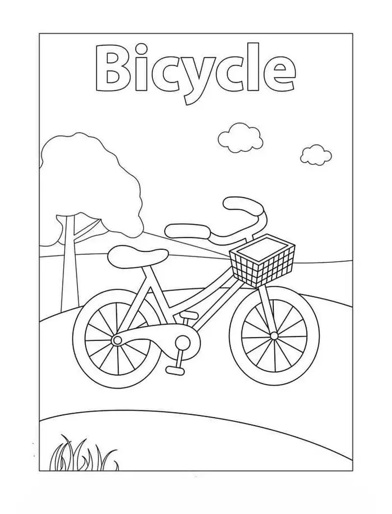 Kích thích sáng tạo với tô màu tranh xe đạp