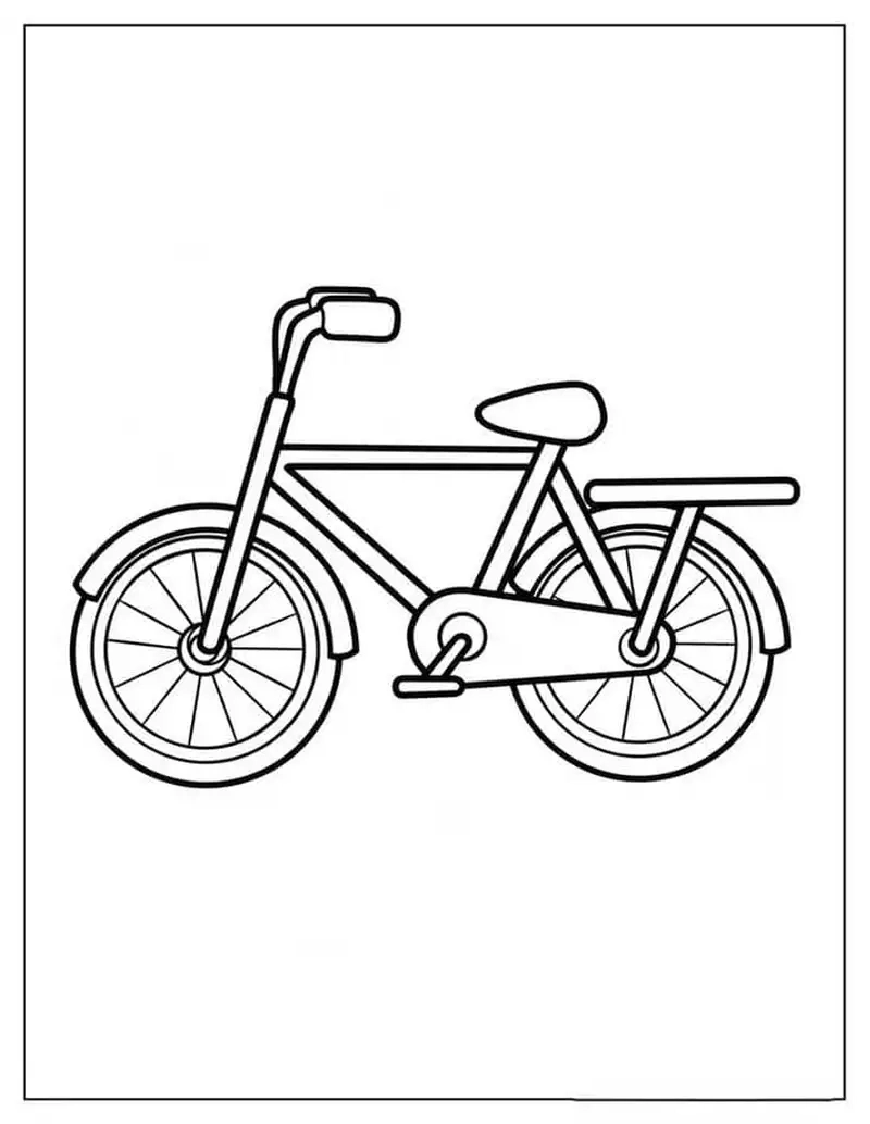 Thử ngay mẫu độc đáo từ tranh tô màu chiếc xe đạp