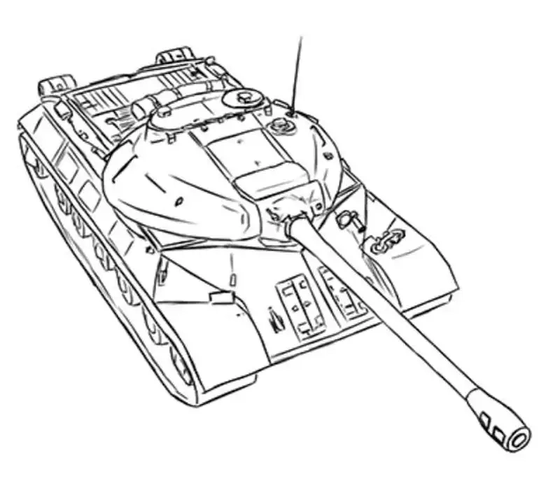 Tạo màu sắc cho tranh to màu xe tăng quái vật thú vị