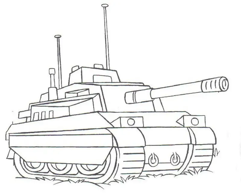 Bé học tô với bé tô màu xe tăng vui nhộn