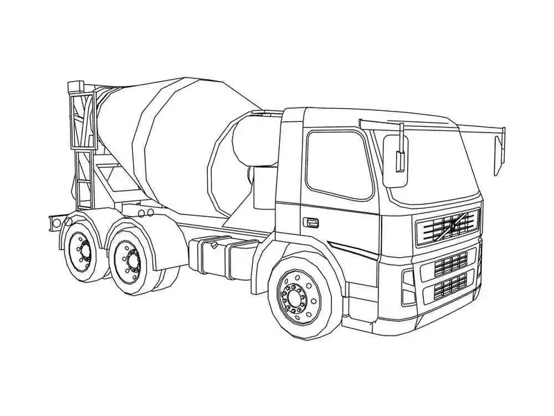 Xe trộn bê tông màu hồng dễ thương hợp bé gái