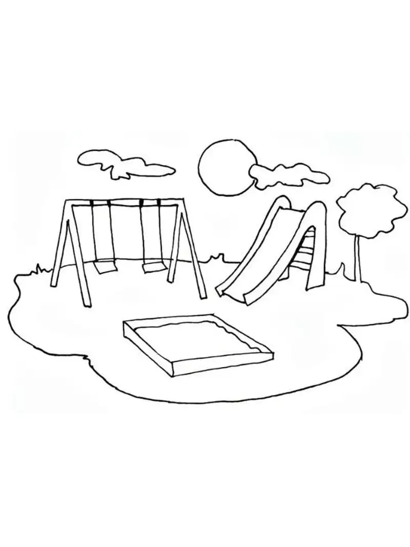 Bé yêu khám phá tranh tô màu xích đu cho bé thật vui