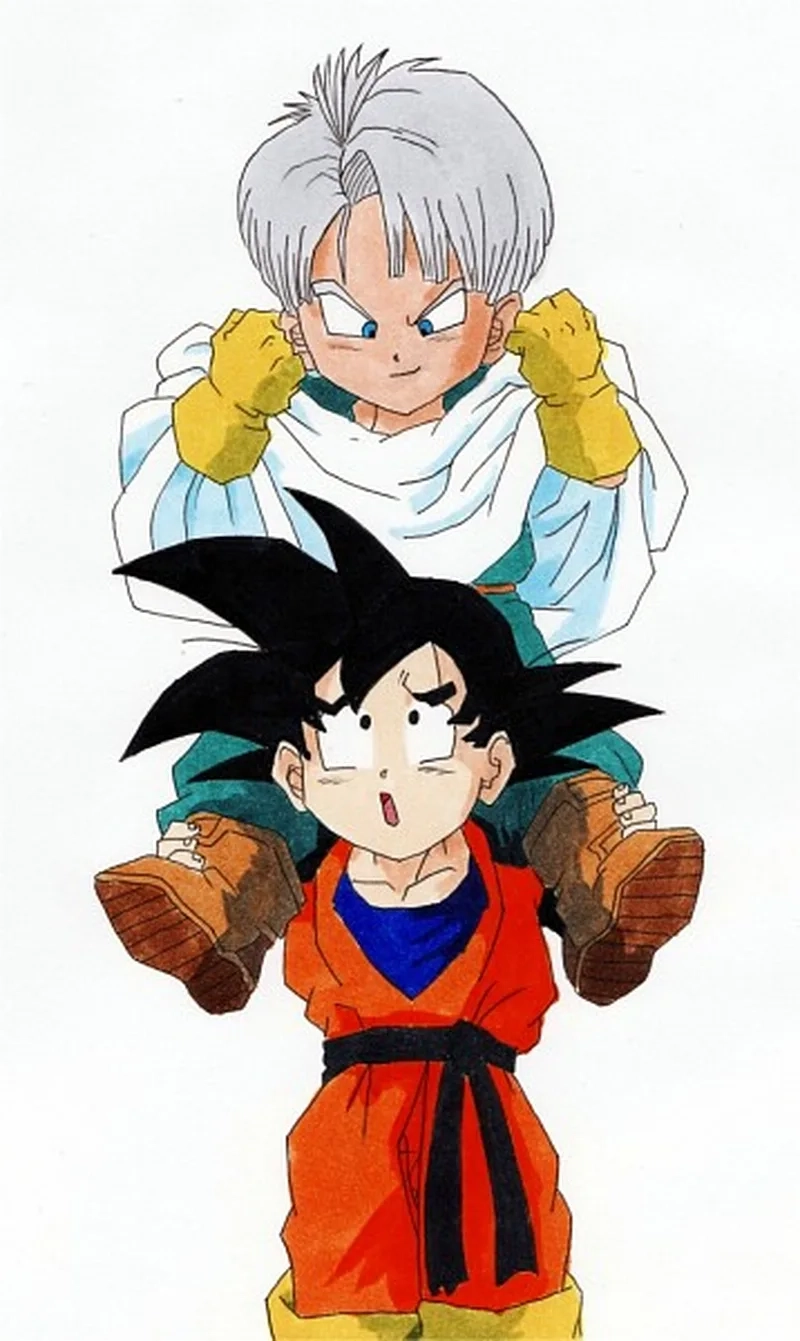 Trận đấu kịch tính giữa hai anh em trunks and goten