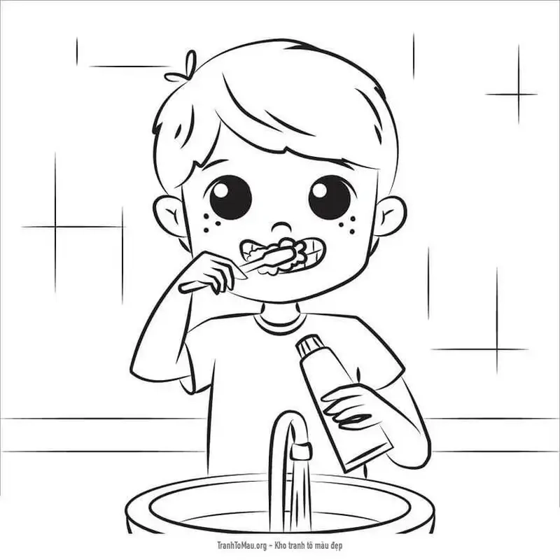 Tận hưởng niềm vui học tập với vệt màu trên kem đánh răng