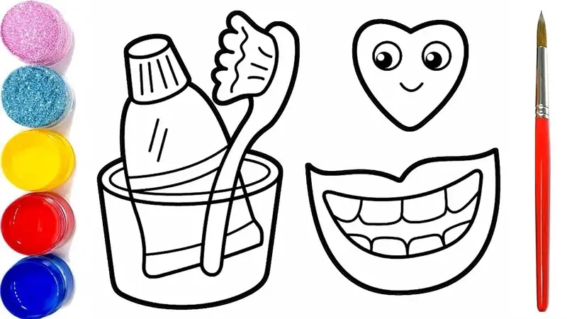 Sáng tạo nghệ thuật với tuýp kem đánh răng nhỏ cho bé