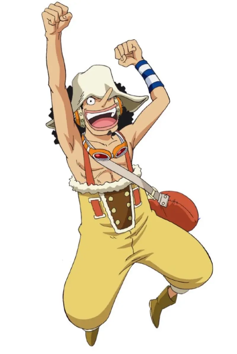 Dán ngay usopp chibi sticker trang trí cho sổ tay hay laptop