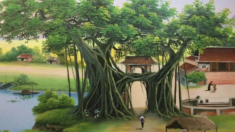 Tham khảo ý tưởng vẽ tranh phong cảnh miền quê đẹp