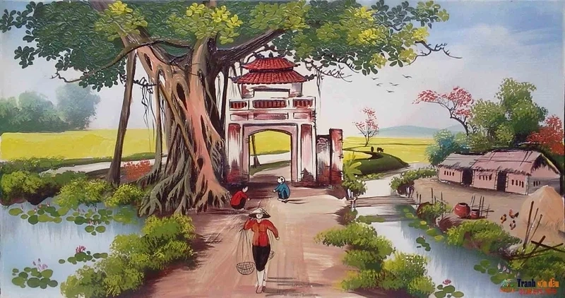 Khám phá cách vẽ tranh cảnh miền quê sinh động