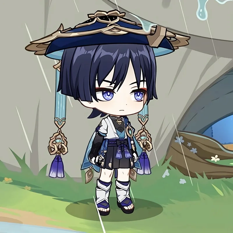 Siêu phẩm genshin impact wanderer chibi đẹp mê hoặc