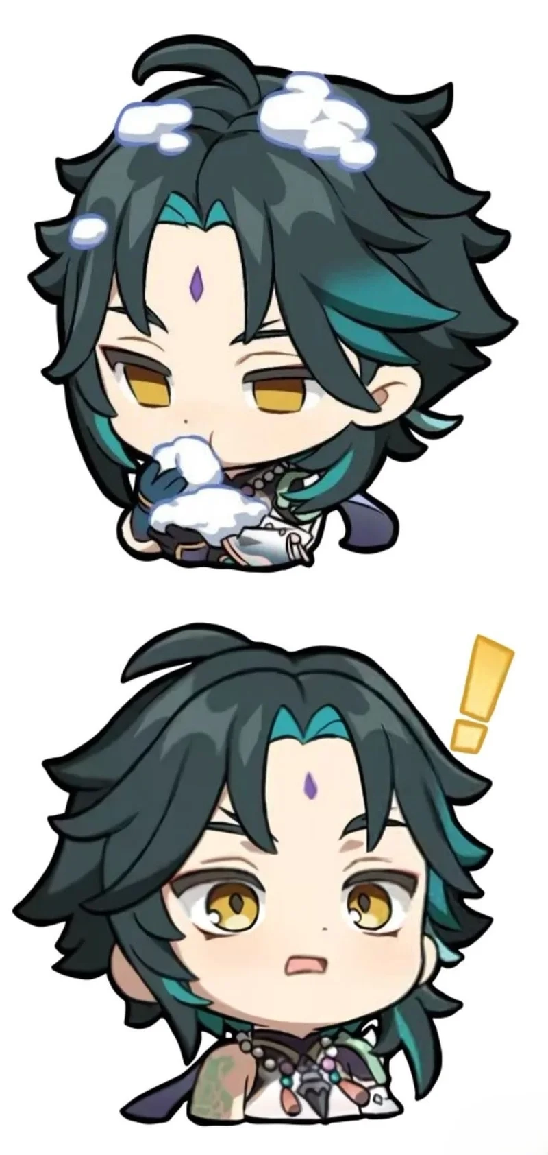 Bộ sưu tập genshin impact xiao chibi png cực dễ thương miễn phí