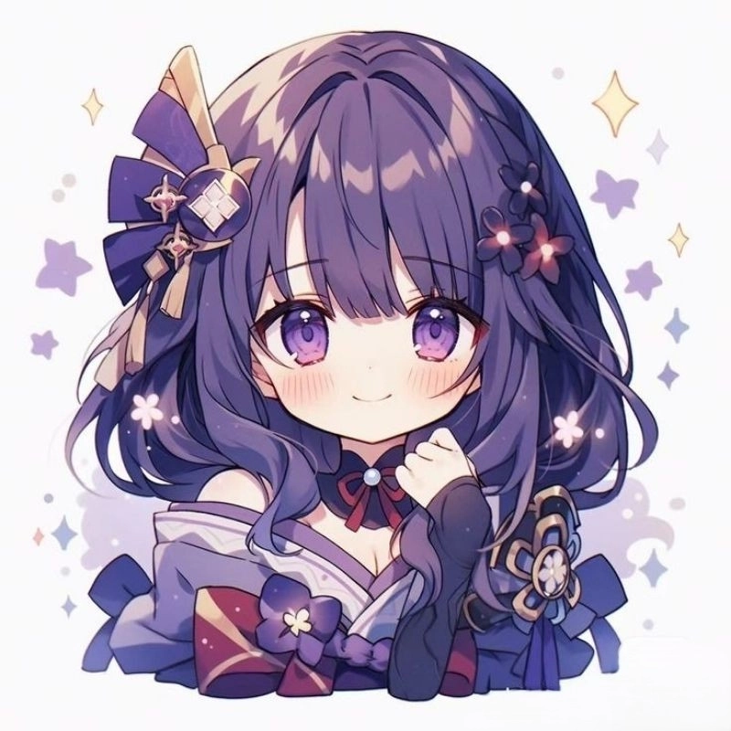 Ảnh chibi đáng yêu màu sắc tươi sáng