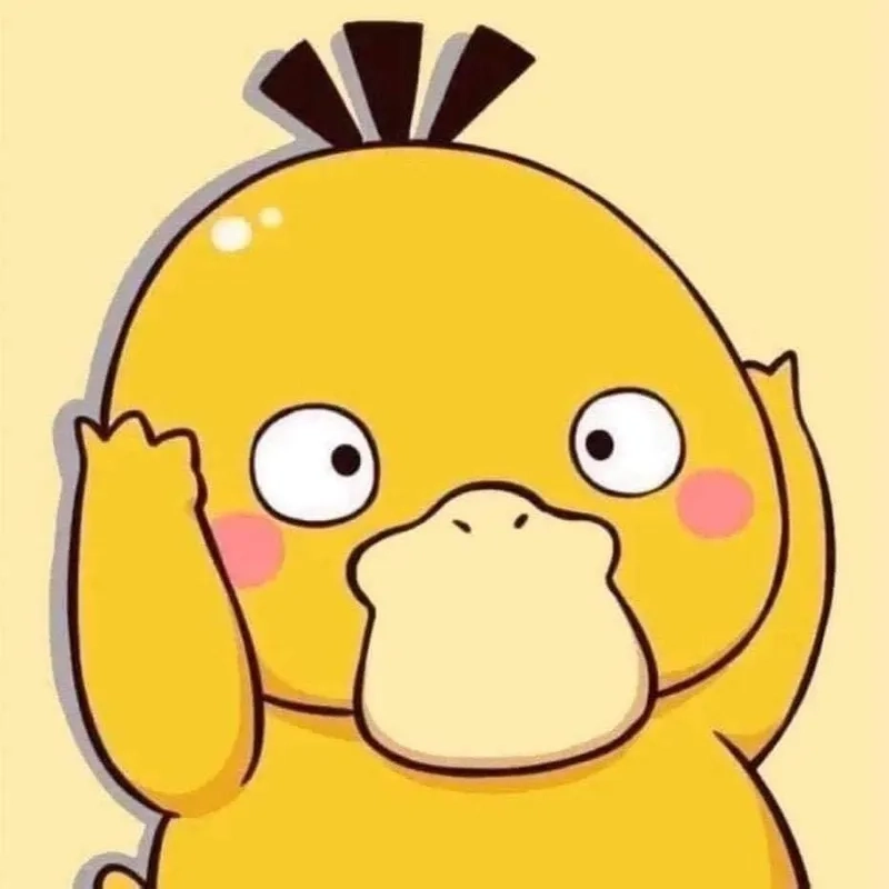 Ảnh con vịt vàng cute mắt to tròn