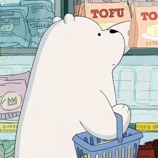 Ảnh chú gấu trắng mắt to tròn cute