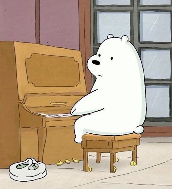 Hình gấu trắng ngầu phong cách cool