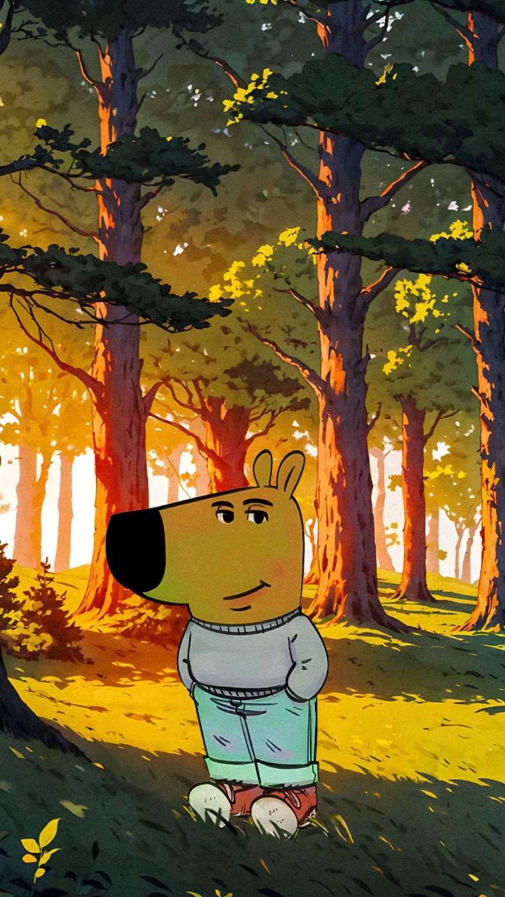 Chill guy draw vẽ tay bình tĩnh dễ thương