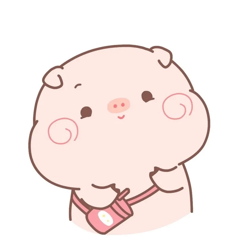 Ảnh heo chibi cute mắt lấp lánh