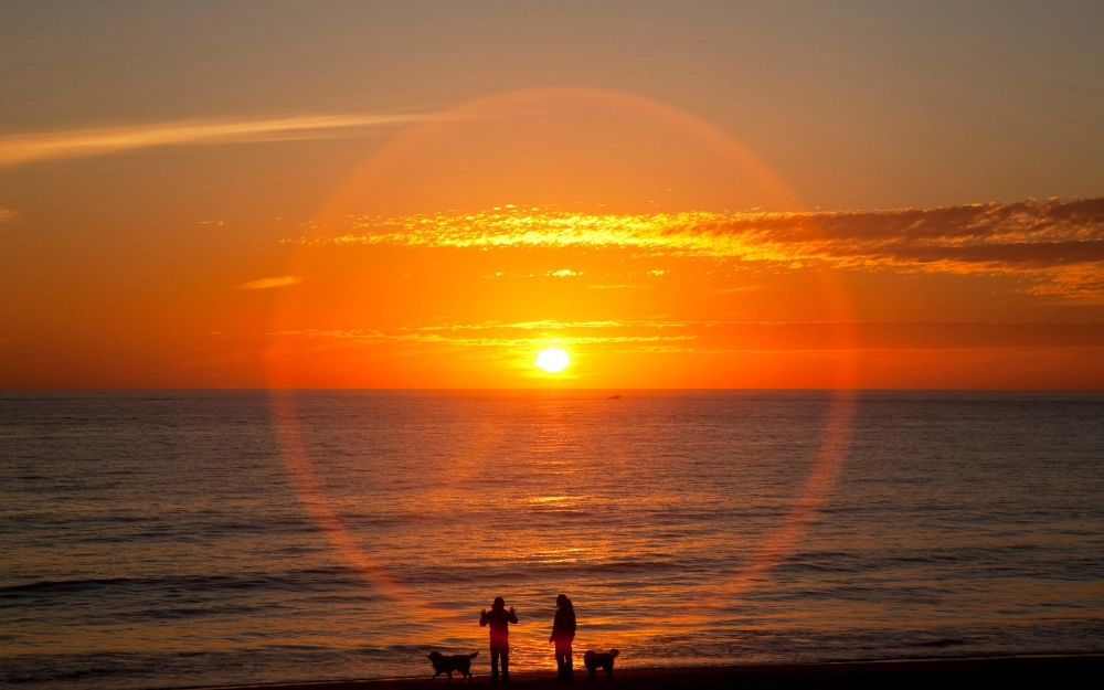 Hình nền phong cảnh hoàng hôn tuyệt đẹp thư giãn