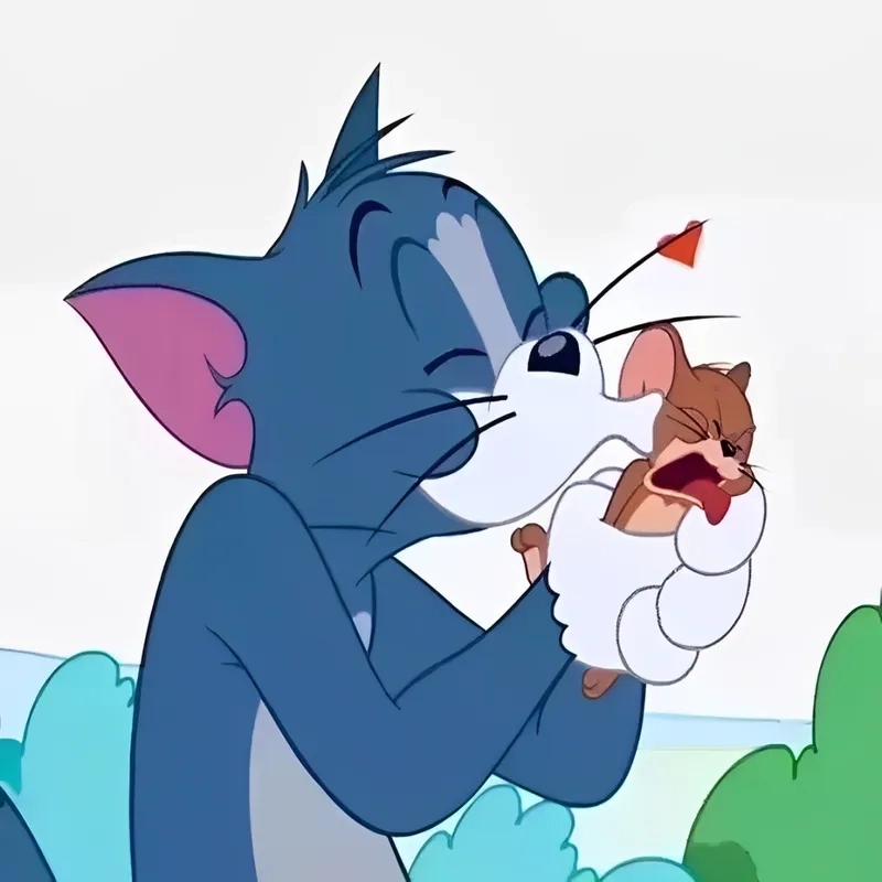 Tom and jerry ảnh meme tết vui vẻ