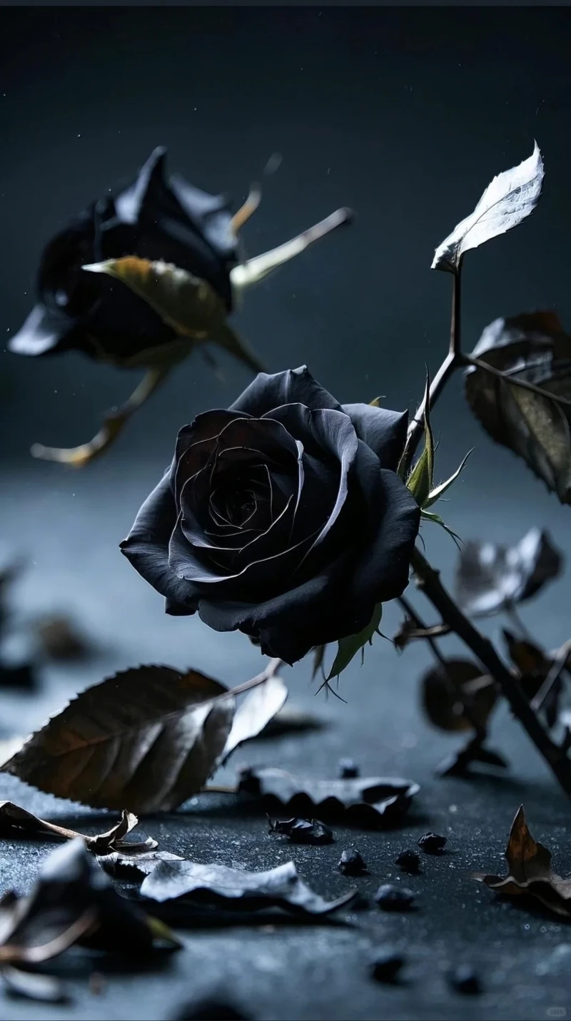 Avatar hoa hồng đen đẹp mang vẻ cuốn hút bí ẩn cho ảnh đại diện