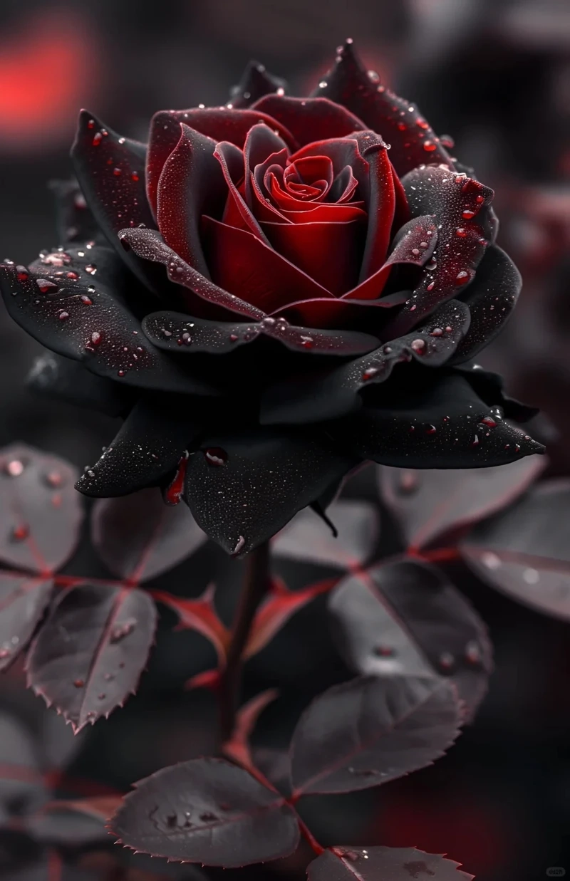 Lãng mạn và bí ẩn với avatar hoa hồng đen lãng mạn cuốn hút
