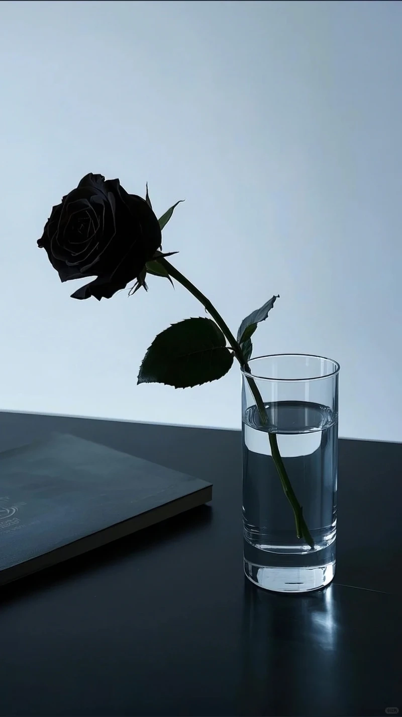 Phong cách bí ẩn với avatar hoa hồng đen phong cách dark cực ngầu