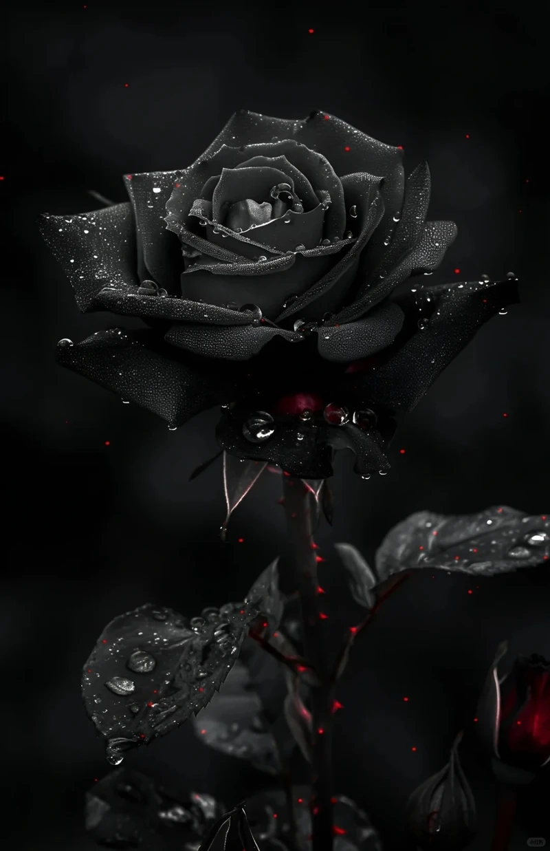 Phong cách Gen Z với avatar hoa hồng đen aesthetic siêu cuốn