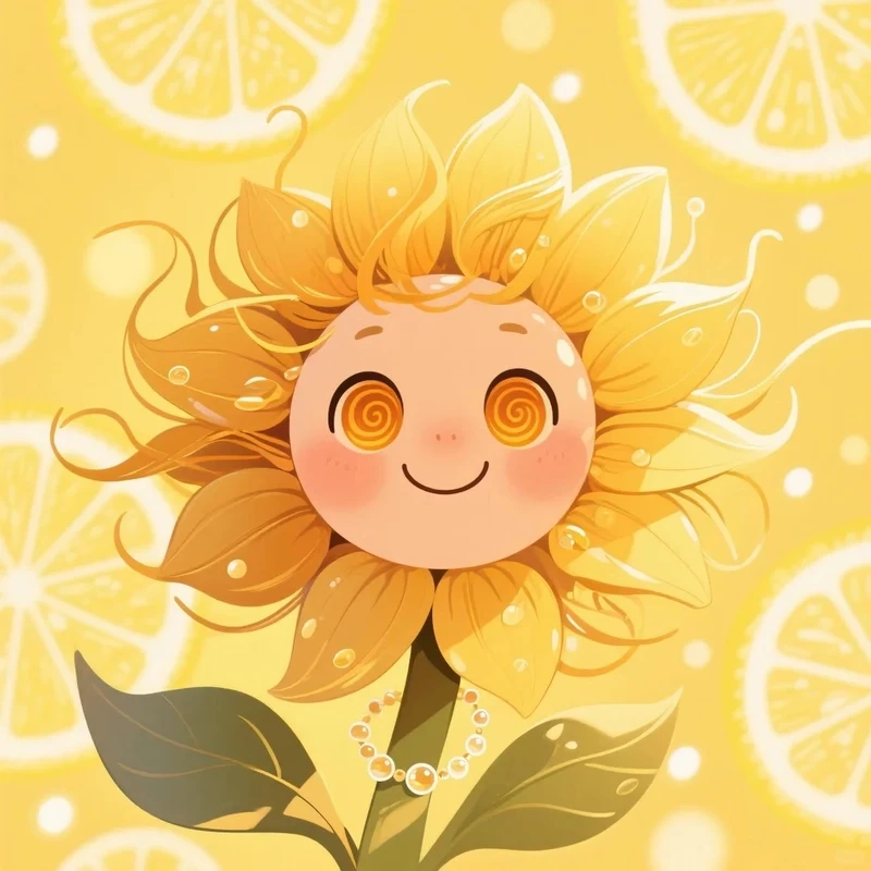 Phong cách tinh gọn với avatar hoa hướng dương đơn giản